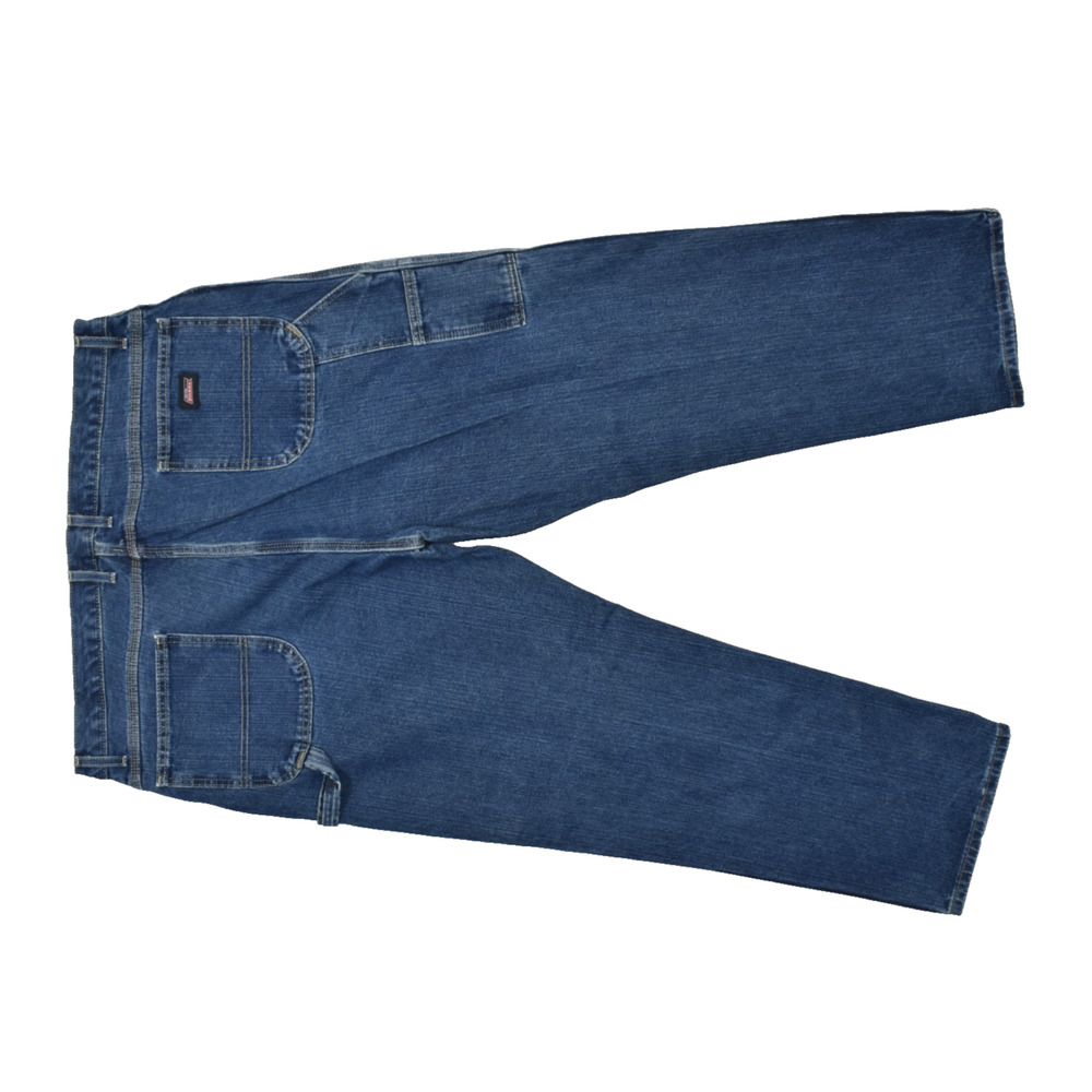 Genuine Dickies Mens Relaxed Fit Carpenter Jeans Blue Denim Size 42x30 Workwear